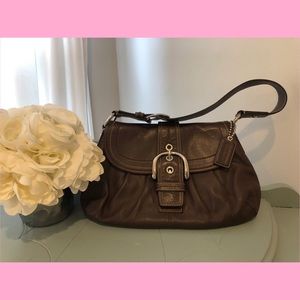 COACH✨Hobo Buckle Flap Shoulder Bag